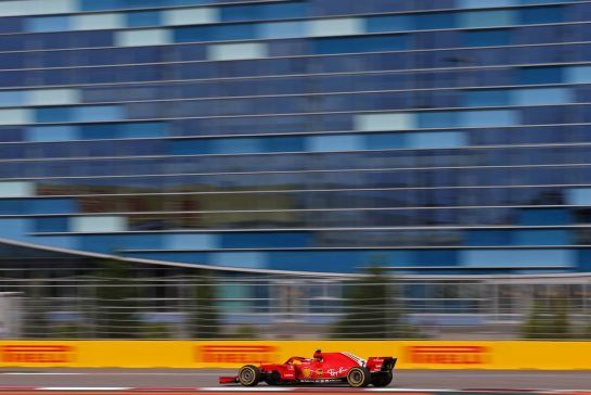 Kimi Raikkonen (FIN) Scuderia Ferrari 
28.09.2018. Formula 1 World Championship, Rd 16, Russian Grand Prix, Sochi Autodrom, Sochi, Russia, Practice Day.
- www.xpbimages.com, EMail: requests@xpbimages.com - copy of publication required for printed pictures. Every used picture is fee-liable. © Copyright: Charniaux / XPB Images
