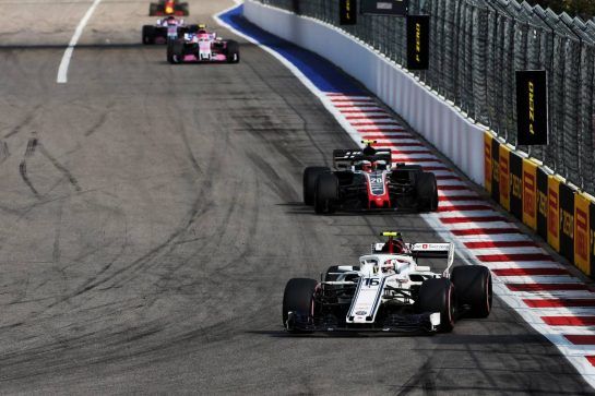 Charles Leclerc (MON) Sauber F1 Team C37.
30.09.2018. Formula 1 World Championship, Rd 16, Russian Grand Prix, Sochi Autodrom, Sochi, Russia, Race Day.
- www.xpbimages.com, EMail: requests@xpbimages.com - copy of publication required for printed pictures. Every used picture is fee-liable. © Copyright: Charniaux / XPB Images