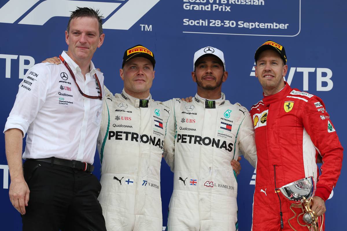 2018 Russian Grand Prix podium