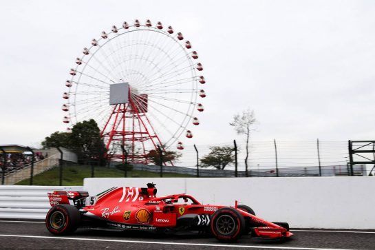 Sebastian Vettel (GER) Ferrari SF71H.
05.10.2018. Formula 1 World Championship, Rd 17, Japanese Grand Prix, Suzuka, Japan, Practice Day.
- www.xpbimages.com, EMail: requests@xpbimages.com - copy of publication required for printed pictures. Every used picture is fee-liable. © Copyright: Batchelor / XPB Images