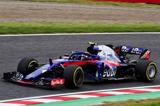 Pierre Gasly (FRA) Scuderia Toro Rosso STR13.
05.10.2018. Formula 1 World Championship, Rd 17, Japanese Grand Prix, Suzuka, Japan, Practice Day.
- www.xpbimages.com, EMail: requests@xpbimages.com - copy of publication required for printed pictures. Every used picture is fee-liable. © Copyright: Photo4 / XPB Images