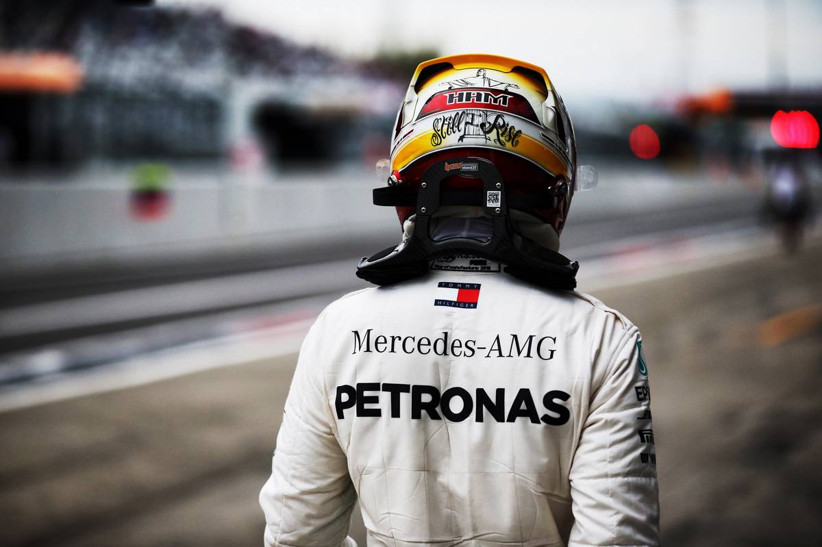 Lewis Hamilton (GBR) Mercedes AMG F1.