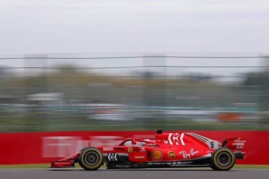 Sebastian Vettel (GER) Scuderia Ferrari 
05.10.2018. Formula 1 World Championship, Rd 17, Japanese Grand Prix, Suzuka, Japan, Practice Day.
- www.xpbimages.com, EMail: requests@xpbimages.com - copy of publication required for printed pictures. Every used picture is fee-liable. © Copyright: Charniaux / XPB Images
