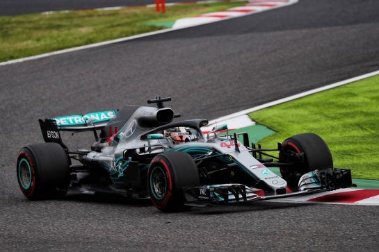 Lewis Hamilton (GBR) Mercedes AMG F1 W09.
05.10.2018. Formula 1 World Championship, Rd 17, Japanese Grand Prix, Suzuka, Japan, Practice Day.
- www.xpbimages.com, EMail: requests@xpbimages.com - copy of publication required for printed pictures. Every used picture is fee-liable. © Copyright: Photo4 / XPB Images