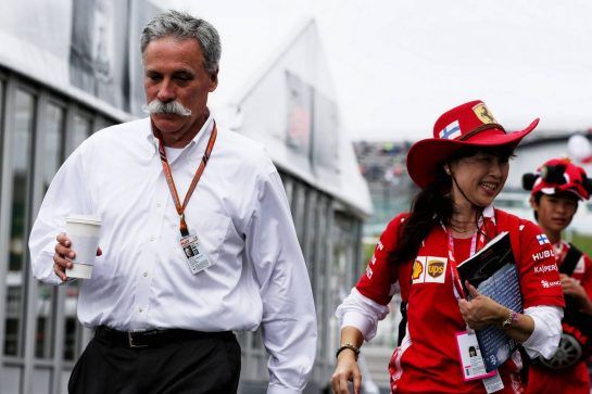 Chase Carey (USA) Formula One Group Chairman.
06.10.2018. Formula 1 World Championship, Rd 17, Japanese Grand Prix, Suzuka, Japan, Qualifying Day.
- www.xpbimages.com, EMail: requests@xpbimages.com - copy of publication required for printed pictures. Every used picture is fee-liable. © Copyright: Batchelor / XPB Images