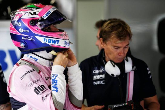 Sergio Perez (MEX) Racing Point Force India F1 Team.
06.10.2018. Formula 1 World Championship, Rd 17, Japanese Grand Prix, Suzuka, Japan, Qualifying Day.
- www.xpbimages.com, EMail: requests@xpbimages.com - copy of publication required for printed pictures. Every used picture is fee-liable. © Copyright: Batchelor / XPB Images