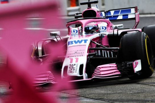 Sergio Perez (MEX) Racing Point Force India F1 VJM11.
06.10.2018. Formula 1 World Championship, Rd 17, Japanese Grand Prix, Suzuka, Japan, Qualifying Day.
- www.xpbimages.com, EMail: requests@xpbimages.com - copy of publication required for printed pictures. Every used picture is fee-liable. © Copyright: Moy / XPB Images