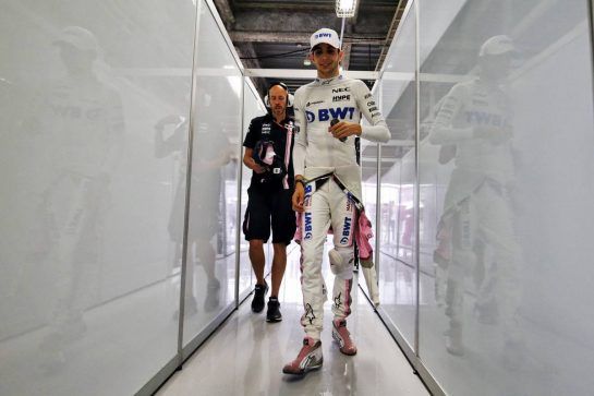 Esteban Ocon (FRA) Racing Point Force India F1 Team.
06.10.2018. Formula 1 World Championship, Rd 17, Japanese Grand Prix, Suzuka, Japan, Qualifying Day.
- www.xpbimages.com, EMail: requests@xpbimages.com - copy of publication required for printed pictures. Every used picture is fee-liable. © Copyright: Moy / XPB Images