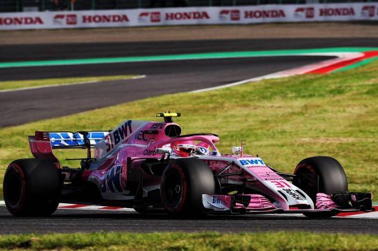 Esteban Ocon (FRA) Racing Point Force India F1 VJM11.
06.10.2018. Formula 1 World Championship, Rd 17, Japanese Grand Prix, Suzuka, Japan, Qualifying Day.
- www.xpbimages.com, EMail: requests@xpbimages.com - copy of publication required for printed pictures. Every used picture is fee-liable. © Copyright: Photo4 / XPB Images