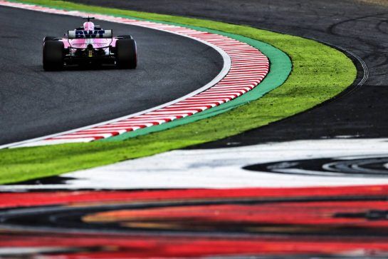 Sergio Perez (MEX) Racing Point Force India F1 VJM11.
06.10.2018. Formula 1 World Championship, Rd 17, Japanese Grand Prix, Suzuka, Japan, Qualifying Day.
- www.xpbimages.com, EMail: requests@xpbimages.com - copy of publication required for printed pictures. Every used picture is fee-liable. © Copyright: Moy / XPB Images