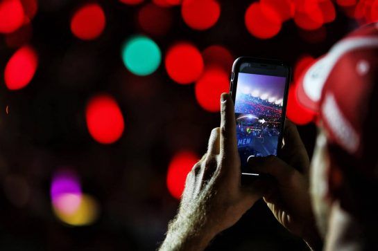 Sebastian Vettel (GER) Ferrari with the fans at night time.
06.10.2018. Formula 1 World Championship, Rd 17, Japanese Grand Prix, Suzuka, Japan, Qualifying Day.
- www.xpbimages.com, EMail: requests@xpbimages.com - copy of publication required for printed pictures. Every used picture is fee-liable. © Copyright: Moy / XPB Images
