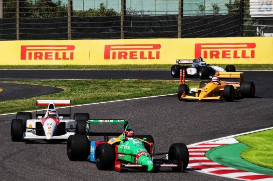 Aguri Suzuki (JPN) in the 1989 Benetton B189.
07.10.2018. Formula 1 World Championship, Rd 17, Japanese Grand Prix, Suzuka, Japan, Race Day.
- www.xpbimages.com, EMail: requests@xpbimages.com - copy of publication required for printed pictures. Every used picture is fee-liable. © Copyright: Photo4 / XPB Images