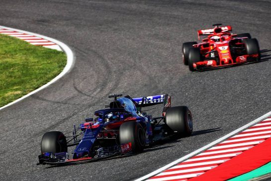 Brendon Hartley (NZL) Scuderia Toro Rosso STR13.
07.10.2018. Formula 1 World Championship, Rd 17, Japanese Grand Prix, Suzuka, Japan, Race Day.
- www.xpbimages.com, EMail: requests@xpbimages.com - copy of publication required for printed pictures. Every used picture is fee-liable. © Copyright: Charniaux / XPB Images
