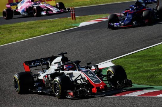 Romain Grosjean (FRA) Haas F1 Team VF-18.
07.10.2018. Formula 1 World Championship, Rd 17, Japanese Grand Prix, Suzuka, Japan, Race Day.
- www.xpbimages.com, EMail: requests@xpbimages.com - copy of publication required for printed pictures. Every used picture is fee-liable. © Copyright: Batchelor / XPB Images