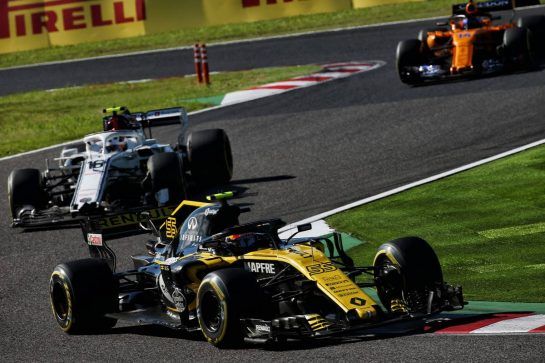 Carlos Sainz Jr (ESP) Renault Sport F1 Team RS18.
07.10.2018. Formula 1 World Championship, Rd 17, Japanese Grand Prix, Suzuka, Japan, Race Day.
- www.xpbimages.com, EMail: requests@xpbimages.com - copy of publication required for printed pictures. Every used picture is fee-liable. © Copyright: Batchelor / XPB Images