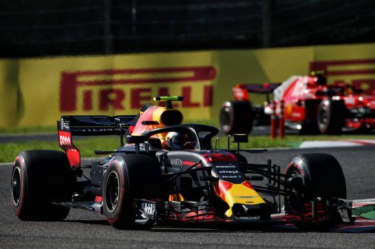Max Verstappen (NLD) Red Bull Racing RB14.
07.10.2018. Formula 1 World Championship, Rd 17, Japanese Grand Prix, Suzuka, Japan, Race Day.
- www.xpbimages.com, EMail: requests@xpbimages.com - copy of publication required for printed pictures. Every used picture is fee-liable. © Copyright: Batchelor / XPB Images