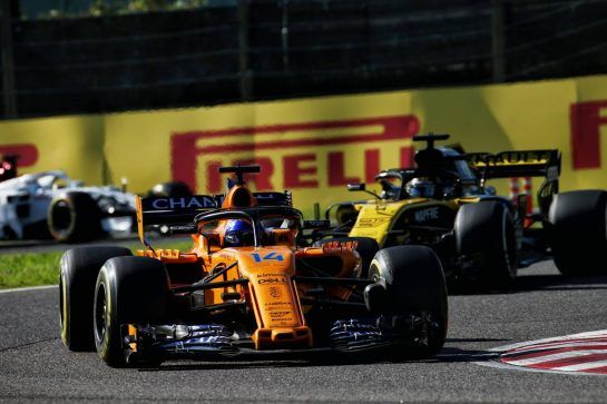 Fernando Alonso (ESP) McLaren MCL33.
07.10.2018. Formula 1 World Championship, Rd 17, Japanese Grand Prix, Suzuka, Japan, Race Day.
- www.xpbimages.com, EMail: requests@xpbimages.com - copy of publication required for printed pictures. Every used picture is fee-liable. © Copyright: Batchelor / XPB Images