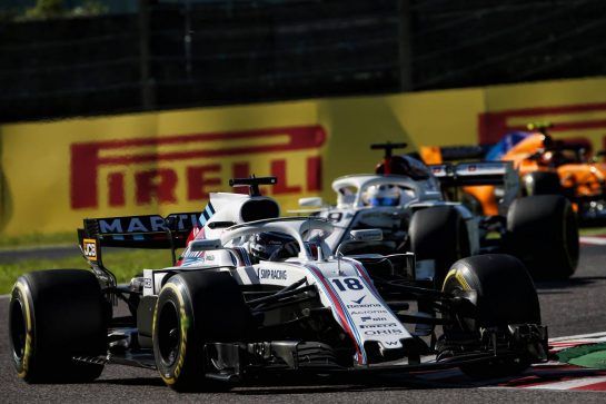 Lance Stroll (CDN) Williams FW41.
07.10.2018. Formula 1 World Championship, Rd 17, Japanese Grand Prix, Suzuka, Japan, Race Day.
- www.xpbimages.com, EMail: requests@xpbimages.com - copy of publication required for printed pictures. Every used picture is fee-liable. © Copyright: Batchelor / XPB Images
