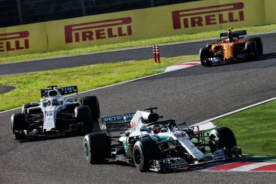 Lewis Hamilton (GBR) Mercedes AMG F1 W09.
07.10.2018. Formula 1 World Championship, Rd 17, Japanese Grand Prix, Suzuka, Japan, Race Day.
- www.xpbimages.com, EMail: requests@xpbimages.com - copy of publication required for printed pictures. Every used picture is fee-liable. © Copyright: Batchelor / XPB Images