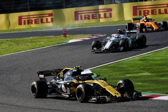 Carlos Sainz Jr (ESP) Renault Sport F1 Team RS18.
07.10.2018. Formula 1 World Championship, Rd 17, Japanese Grand Prix, Suzuka, Japan, Race Day.
- www.xpbimages.com, EMail: requests@xpbimages.com - copy of publication required for printed pictures. Every used picture is fee-liable. © Copyright: Batchelor / XPB Images