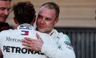 Race winner Lewis Hamilton (GBR) Mercedes AMG F1 celebrates with second placed team mate Valtteri Bottas