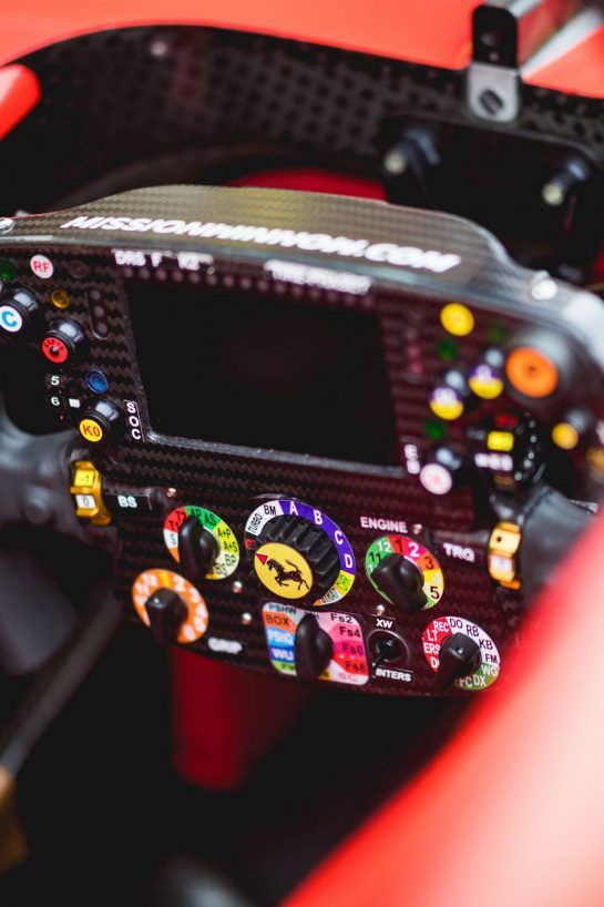 Ferrari SF71H steering wheel.
18.10.2018. Formula 1 World Championship, Rd 18, United States Grand Prix, Austin, Texas, USA, Preparation Day.
- www.xpbimages.com, EMail: requests@xpbimages.com - copy of publication required for printed pictures. Every used picture is fee-liable. © Copyright: Price / XPB Images