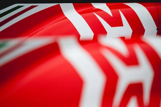 Ferrari SF71H engine covers.
18.10.2018. Formula 1 World Championship, Rd 18, United States Grand Prix, Austin, Texas, USA, Preparation Day.
 - www.xpbimages.com, EMail: requests@xpbimages.com - copy of publication required for printed pictures. Every used picture is fee-liable. © Copyright: Price / XPB Images