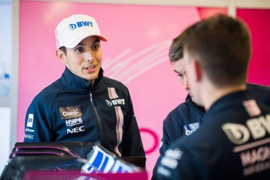 Esteban Ocon (FRA) Racing Point Force India F1 Team.
18.10.2018. Formula 1 World Championship, Rd 18, United States Grand Prix, Austin, Texas, USA, Preparation Day.
 - www.xpbimages.com, EMail: requests@xpbimages.com - copy of publication required for printed pictures. Every used picture is fee-liable. © Copyright: Price / XPB Images