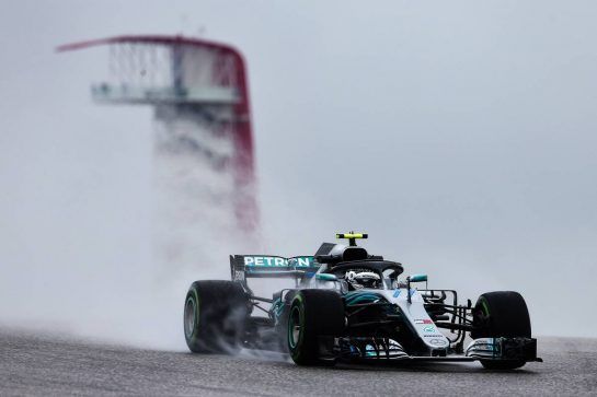 Valtteri Bottas (FIN) Mercedes AMG F1 W09.
19.10.2018. Formula 1 World Championship, Rd 18, United States Grand Prix, Austin, Texas, USA, Practice Day.
- www.xpbimages.com, EMail: requests@xpbimages.com - copy of publication required for printed pictures. Every used picture is fee-liable. © Copyright: Photo4 / XPB Images