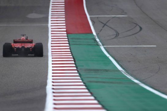 Sebastian Vettel (GER) Scuderia Ferrari 
19.10.2018. Formula 1 World Championship, Rd 18, United States Grand Prix, Austin, Texas, USA, Practice Day.
- www.xpbimages.com, EMail: requests@xpbimages.com - copy of publication required for printed pictures. Every used picture is fee-liable. © Copyright: Charniaux / XPB Images