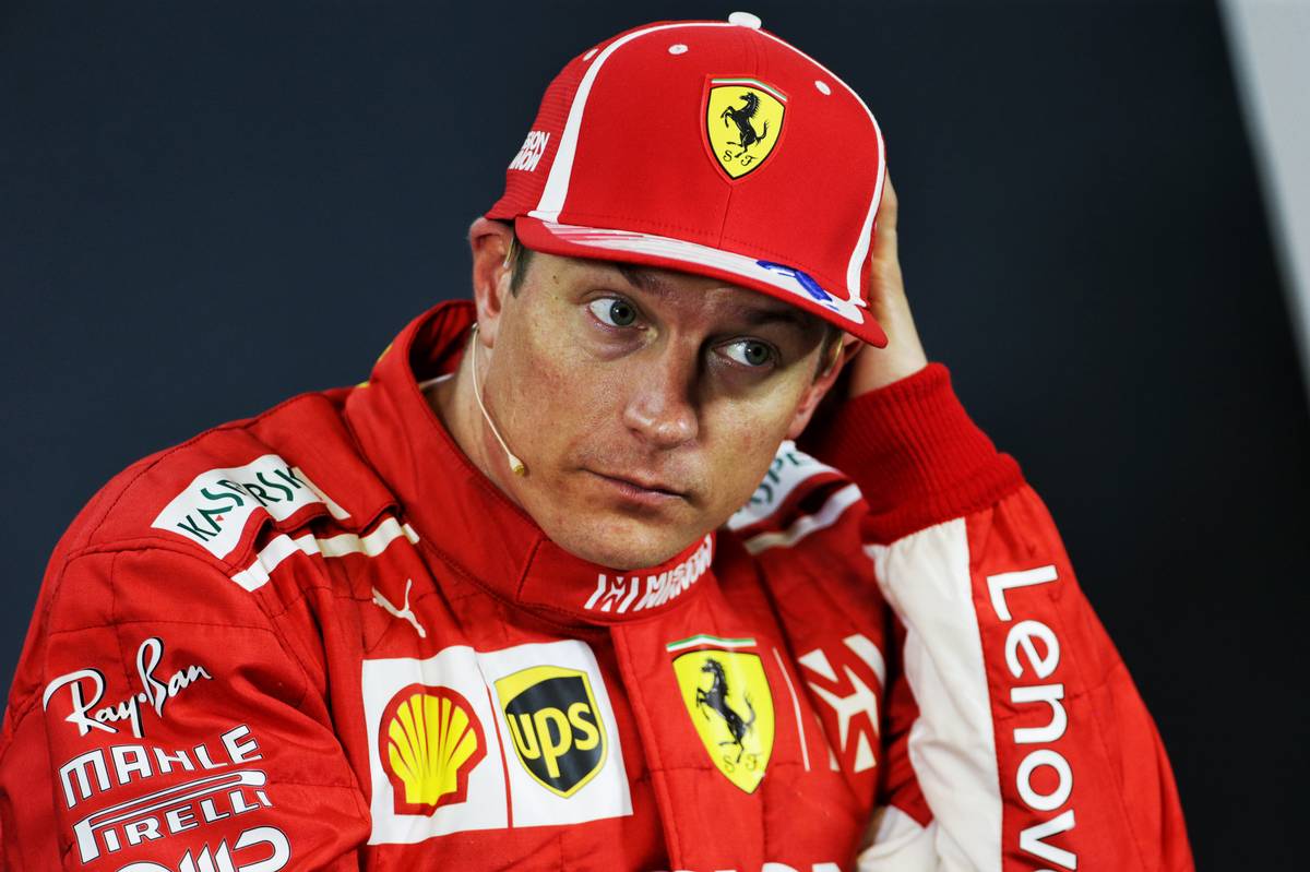Kimi Raikkonen (FIN) Ferrari in the post qualifying FIA Press Conference.