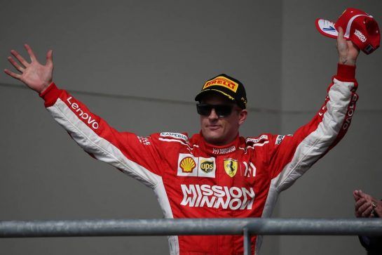 1st place Kimi Raikkonen (FIN) Ferrari SF71H.21.10.2018. Formula 1 World Championship, Rd 18, United States Grand Prix, Austin, Texas, USA, Race Day.- www.xpbimages.com, EMail: requests@xpbimages.com - copy of publication required for printed pictures. Every used picture is fee-liable. © Copyright: Batchelor / XPB Images