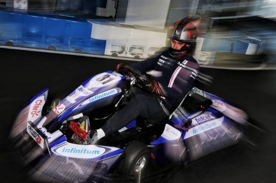 Esteban Ocon (FRA) Racing Point Force India F1 Team at a karting event.
24.10.2018. Formula 1 World Championship, Rd 19, Mexican Grand Prix, Mexico City, Mexico, Preparation Day.
- www.xpbimages.com, EMail: requests@xpbimages.com - copy of publication required for printed pictures. Every used picture is fee-liable. © Copyright: Moy / XPB Images