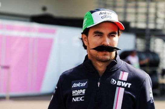Sergio Perez (MEX) Racing Point Force India F1 Team.
25.10.2018. Formula 1 World Championship, Rd 19, Mexican Grand Prix, Mexico City, Mexico, Preparation Day.
- www.xpbimages.com, EMail: requests@xpbimages.com - copy of publication required for printed pictures. Every used picture is fee-liable. © Copyright: Moy / XPB Images