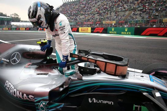 Valtteri Bottas (FIN) Mercedes AMG F1 
27.10.2018. Formula 1 World Championship, Rd 19, Mexican Grand Prix, Mexico City, Mexico, Qualifying Day.
- www.xpbimages.com, EMail: requests@xpbimages.com - copy of publication required for printed pictures. Every used picture is fee-liable. © Copyright: Charniaux / XPB Images
