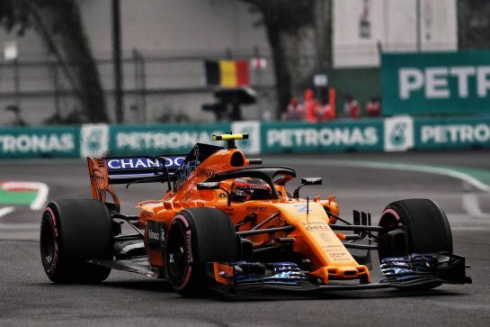 Stoffel Vandoorne (BEL) McLaren MCL33.
27.10.2018. Formula 1 World Championship, Rd 19, Mexican Grand Prix, Mexico City, Mexico, Qualifying Day.
- www.xpbimages.com, EMail: requests@xpbimages.com - copy of publication required for printed pictures. Every used picture is fee-liable. © Copyright: Photo4 / XPB Images