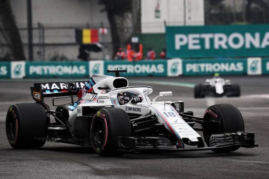 Lance Stroll (CDN) Williams FW41.
27.10.2018. Formula 1 World Championship, Rd 19, Mexican Grand Prix, Mexico City, Mexico, Qualifying Day.
- www.xpbimages.com, EMail: requests@xpbimages.com - copy of publication required for printed pictures. Every used picture is fee-liable. © Copyright: Photo4 / XPB Images