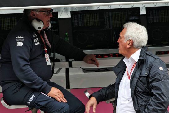 (L to R): Otmar Szafnauer (USA) Racing Point Force India F1 Team Principal and CEO with Lawrence Stroll (CDN) Racing Point Force India F1 Team Investor.
27.10.2018. Formula 1 World Championship, Rd 19, Mexican Grand Prix, Mexico City, Mexico, Qualifying Day.
- www.xpbimages.com, EMail: requests@xpbimages.com - copy of publication required for printed pictures. Every used picture is fee-liable. © Copyright: Batchelor / XPB Images