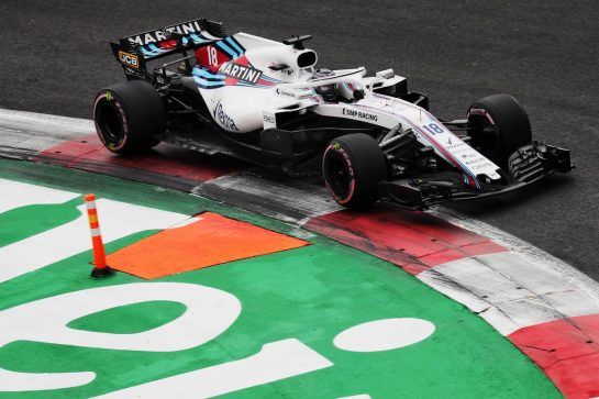 Lance Stroll (CDN) Williams FW41.
27.10.2018. Formula 1 World Championship, Rd 19, Mexican Grand Prix, Mexico City, Mexico, Qualifying Day.
- www.xpbimages.com, EMail: requests@xpbimages.com - copy of publication required for printed pictures. Every used picture is fee-liable. © Copyright: Photo4 / XPB Images