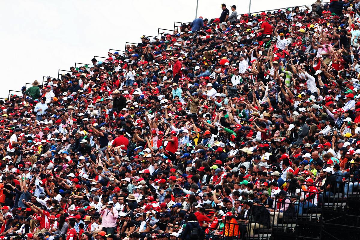 Fans in the grandstand. - Mexican Grand Prix