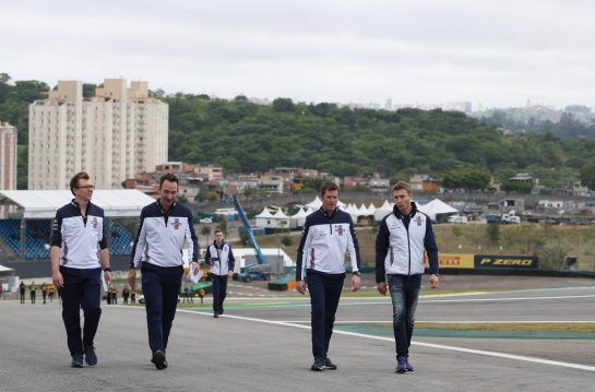 Sergey Sirotkin (RUS) Williams F1 Team 
08.11.2018. Formula 1 World Championship, Rd 20, Brazilian Grand Prix, Sao Paulo, Brazil, Preparation Day.
- www.xpbimages.com, EMail: requests@xpbimages.com - copy of publication required for printed pictures. Every used picture is fee-liable. © Copyright: Charniaux / XPB Images