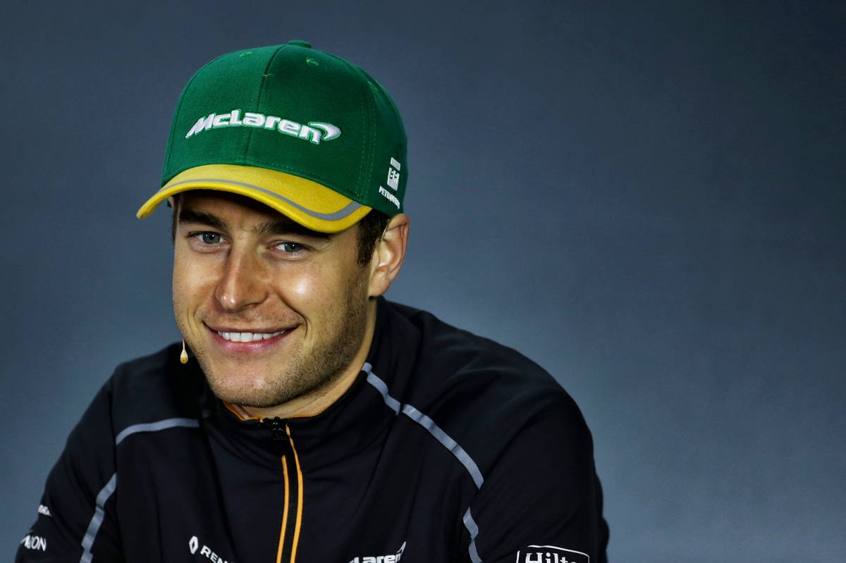 Stoffel Vandoorne (BEL) McLaren in the FIA Press Conference.