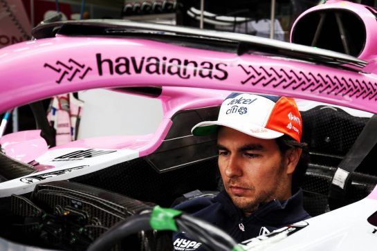 Sergio Perez (MEX) Racing Point Force India F1 VJM11 - Havaianas.
08.11.2018. Formula 1 World Championship, Rd 20, Brazilian Grand Prix, Sao Paulo, Brazil, Preparation Day.
- www.xpbimages.com, EMail: requests@xpbimages.com - copy of publication required for printed pictures. Every used picture is fee-liable. © Copyright: Moy / XPB Images