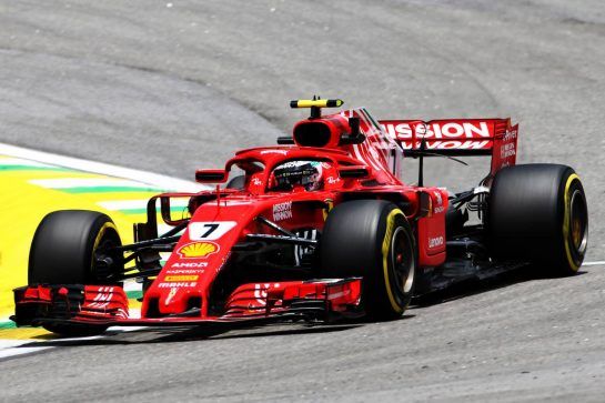 Kimi Raikkonen (FIN) Ferrari SF71H.
09.11.2018. Formula 1 World Championship, Rd 20, Brazilian Grand Prix, Sao Paulo, Brazil, Practice Day.
- www.xpbimages.com, EMail: requests@xpbimages.com - copy of publication required for printed pictures. Every used picture is fee-liable. © Copyright: Charniaux / XPB Images