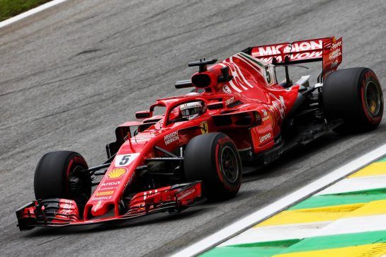 Sebastian Vettel (GER) Ferrari SF71H.
09.11.2018. Formula 1 World Championship, Rd 20, Brazilian Grand Prix, Sao Paulo, Brazil, Practice Day.
- www.xpbimages.com, EMail: requests@xpbimages.com - copy of publication required for printed pictures. Every used picture is fee-liable. © Copyright: Moy / XPB Images