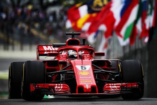 Sebastian Vettel (GER) Ferrari SF71H.
09.11.2018. Formula 1 World Championship, Rd 20, Brazilian Grand Prix, Sao Paulo, Brazil, Practice Day.
- www.xpbimages.com, EMail: requests@xpbimages.com - copy of publication required for printed pictures. Every used picture is fee-liable. © Copyright: Batchelor / XPB Images