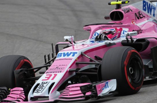 Esteban Ocon (FRA) Force India F1 
09.11.2018. Formula 1 World Championship, Rd 20, Brazilian Grand Prix, Sao Paulo, Brazil, Practice Day.
- www.xpbimages.com, EMail: requests@xpbimages.com - copy of publication required for printed pictures. Every used picture is fee-liable. © Copyright: Charniaux / XPB Images