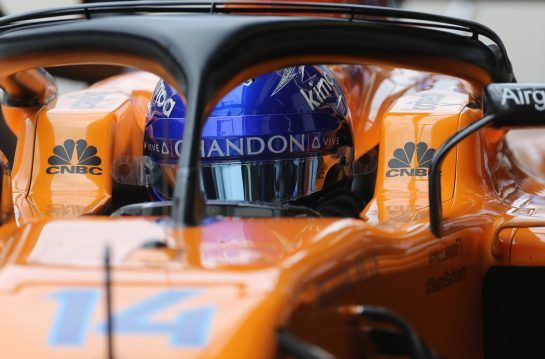 Fernando Alonso (ESP) McLaren F1 
10.11.2018. Formula 1 World Championship, Rd 20, Brazilian Grand Prix, Sao Paulo, Brazil, Qualifying Day.
- www.xpbimages.com, EMail: requests@xpbimages.com - copy of publication required for printed pictures. Every used picture is fee-liable. © Copyright: Charniaux / XPB Images