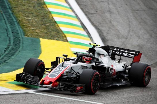Kevin Magnussen (DEN) Haas VF-18.
10.11.2018. Formula 1 World Championship, Rd 20, Brazilian Grand Prix, Sao Paulo, Brazil, Qualifying Day.
- www.xpbimages.com, EMail: requests@xpbimages.com - copy of publication required for printed pictures. Every used picture is fee-liable. © Copyright: Batchelor / XPB Images