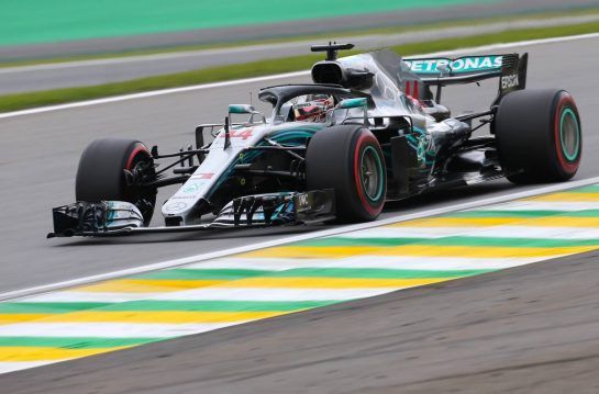Lewis Hamilton (GBR) Mercedes AMG F1  
10.11.2018. Formula 1 World Championship, Rd 20, Brazilian Grand Prix, Sao Paulo, Brazil, Qualifying Day.
- www.xpbimages.com, EMail: requests@xpbimages.com - copy of publication required for printed pictures. Every used picture is fee-liable. © Copyright: Charniaux / XPB Images